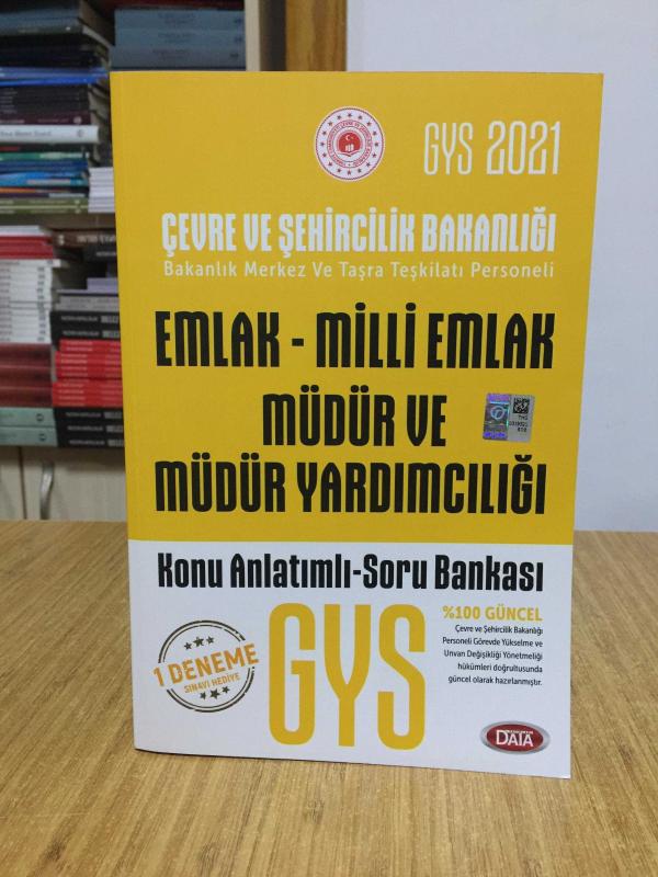 2021 GYS Çevre ve Şehircilik Bakanlığı Emlak-Milli Emlak Müdür ve Müdür Yardımcılığı Konu Anlatımlı Soru Bankası Data Yayınları