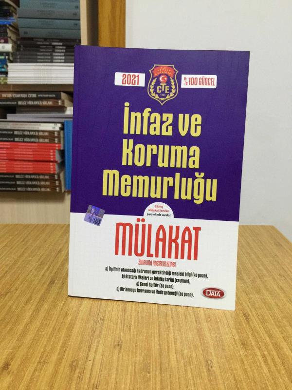 2021 İnfaz ve Koruma Memurluğu Mülakat Sınavına Hazırlık Kitabı Data Yayınları