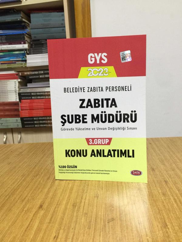 2023 Belediye Zabıta Personeli Zabıt Personeli Zabıta Şube Müdürü 3. Grup Konu Anlatımlı Data Yayınları