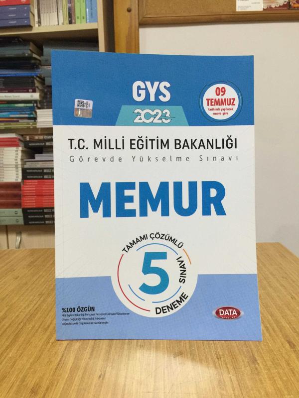 2023 Milli Eğitim Bakanlığı Memur Tamamı Çözümlü GYS 5 Deneme Sınavı Data Yayınları