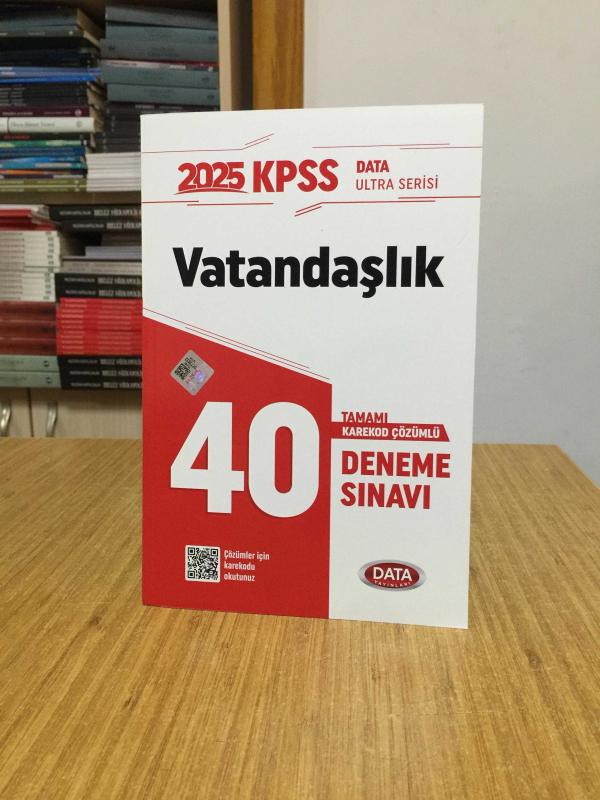 2025 KPSS Ultra Serisi Vatandaşlık 40 Deneme Sınavı Data Yayınları