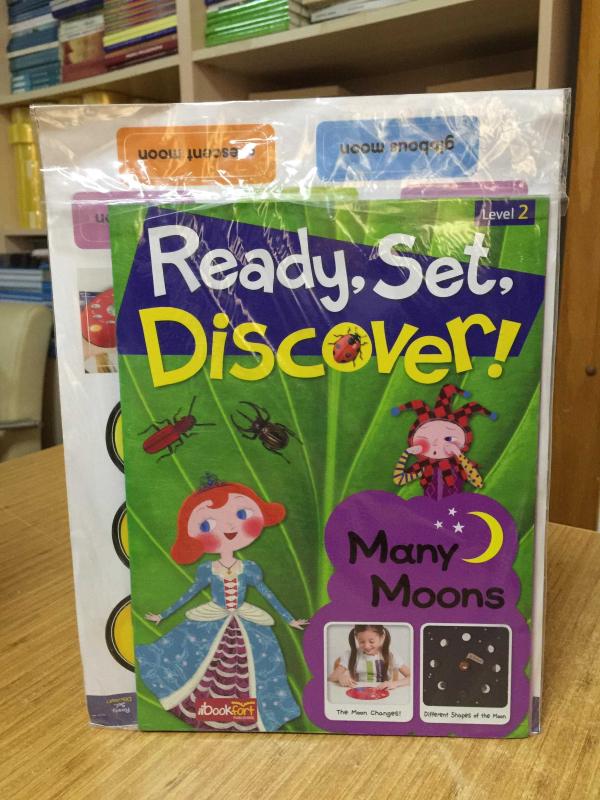 Ready Set Discover Level 2 Many Moons with Activity Books & Stickers YDS Publishing