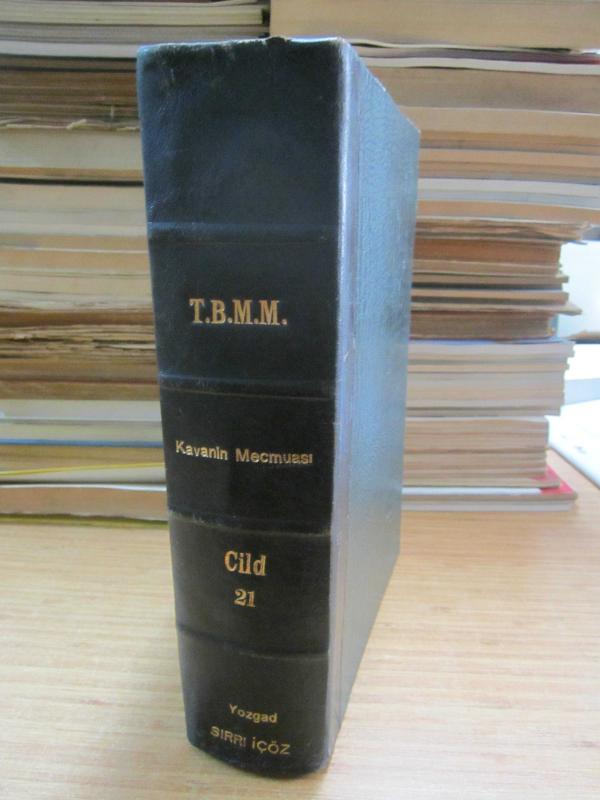 TBMM Kavanin Mecmuası Cilt 21 Devre VI İçtima 1 1940 - Ciltli