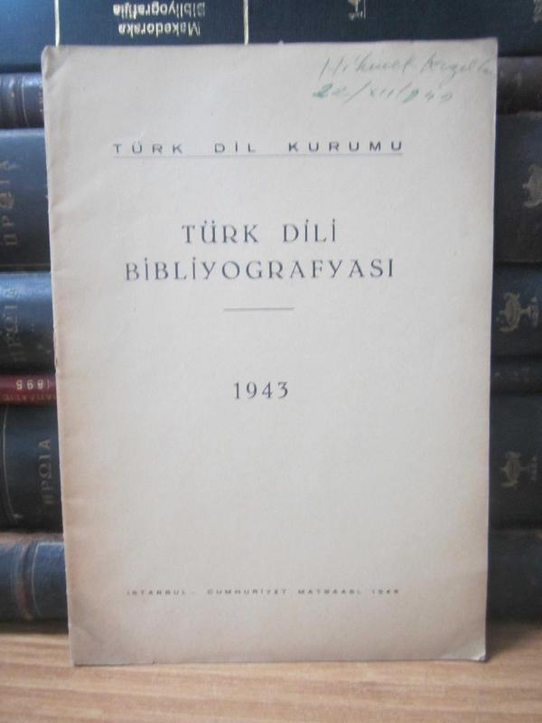 Türk Bibliyografyası 1943